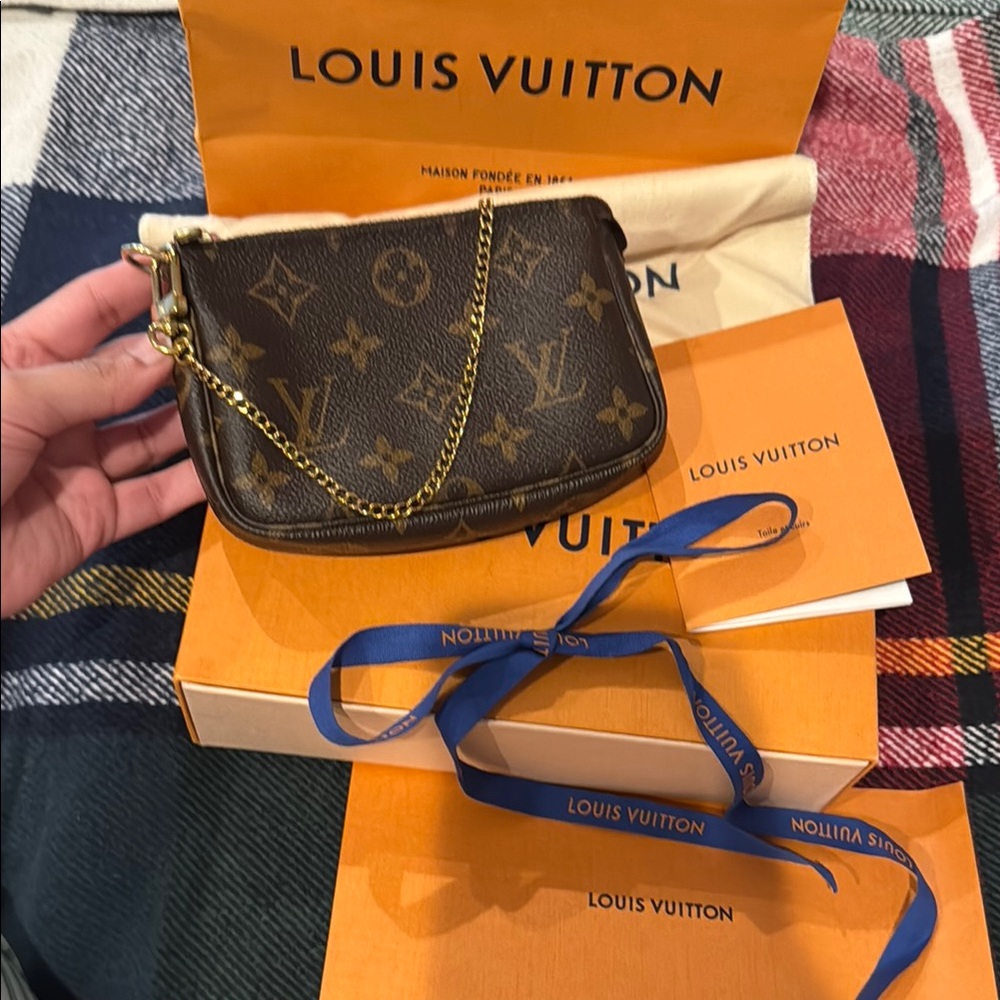 Louis Vuitton Brown Monogram Mini Pochette bag